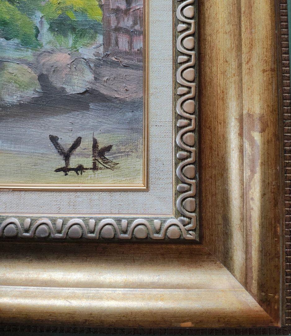 【送料込】F50号 額縁 ゴールド アクリル板付 大型 アンティーク調 個展