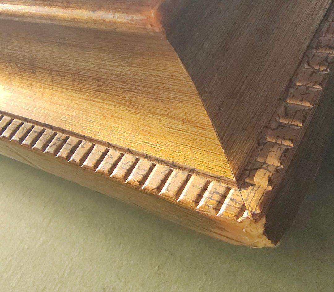 【送料込】F50号 額縁 ゴールド アクリル板付 大型 アンティーク調 個展