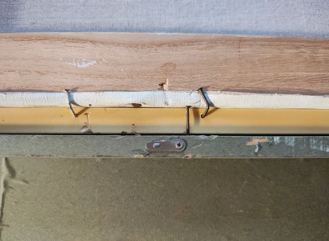 【送料込】F50号 額縁 ゴールド アクリル板付 大型 アンティーク調 個展