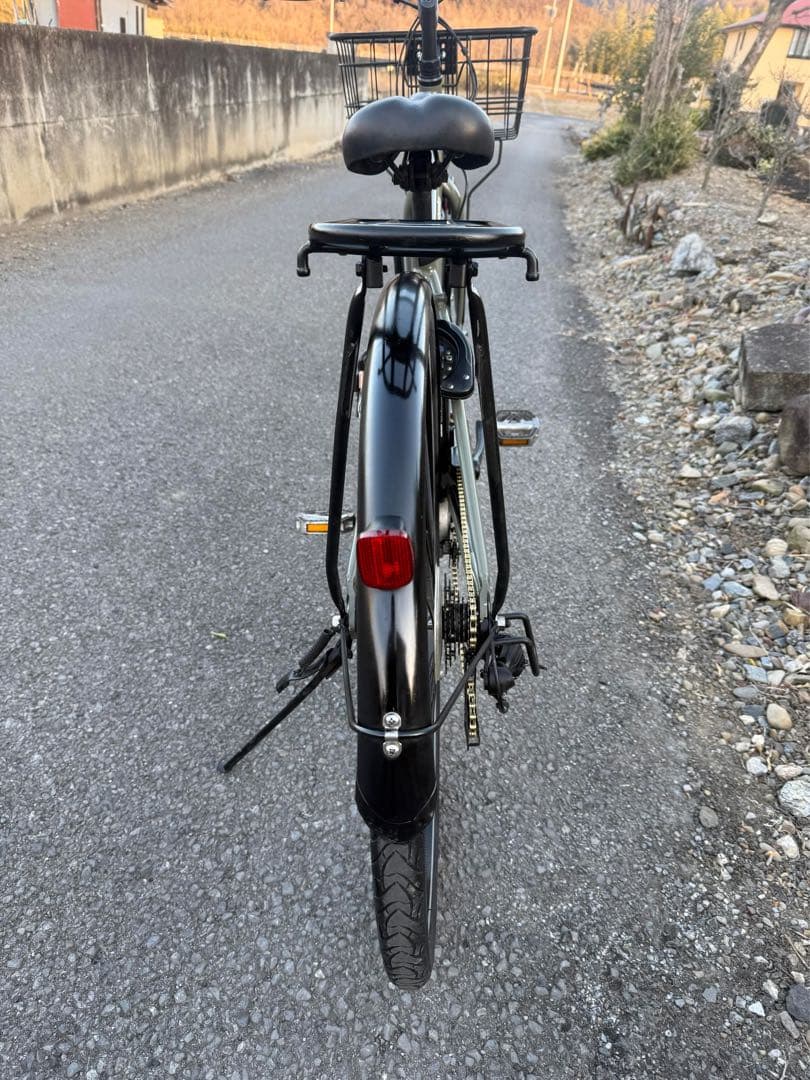 電動アシスト自転車 オリーブグリーン