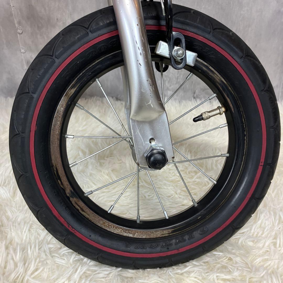 【良品】へんしんバイク　12インチ　赤　スタンド付き