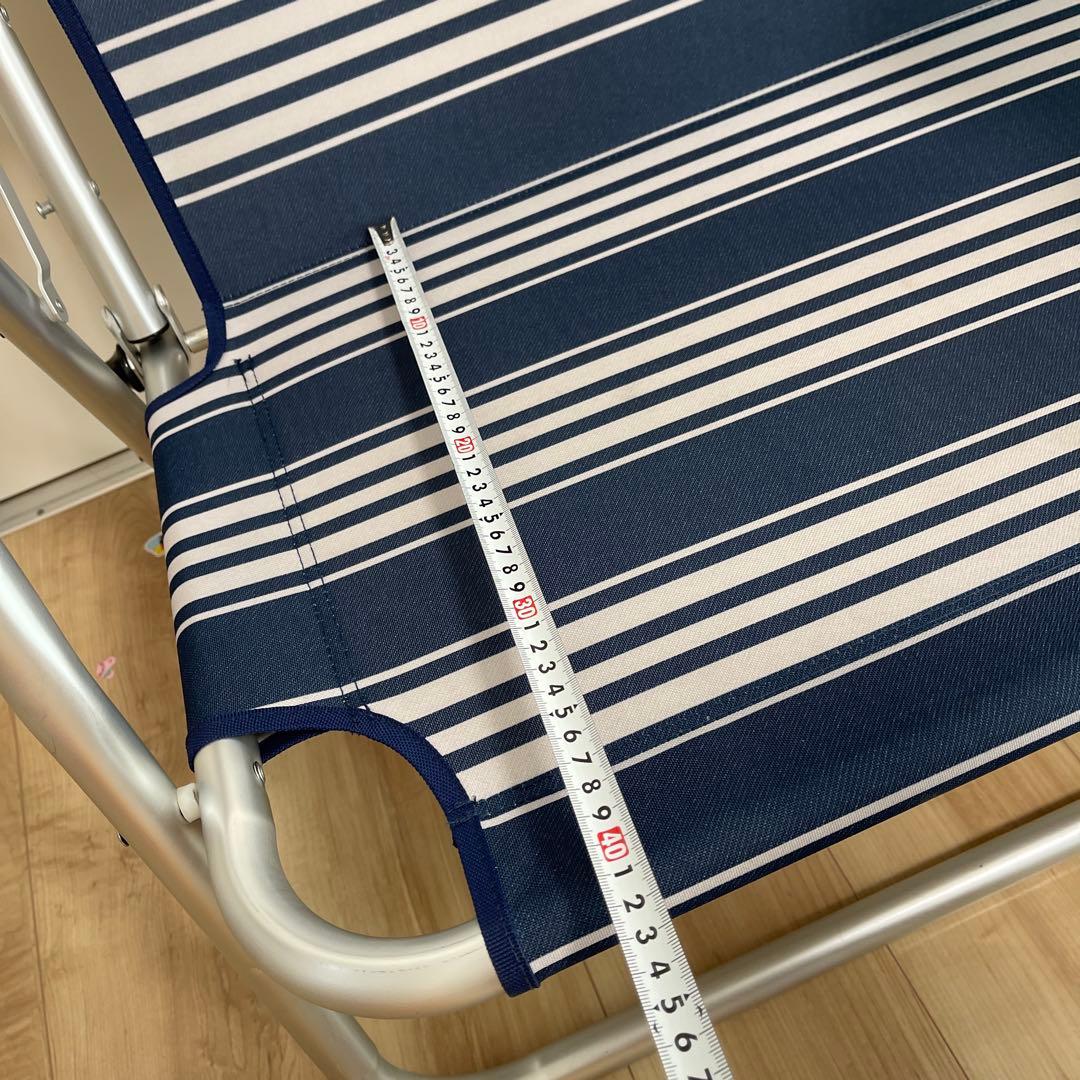 Coleman アウトドアベンチ ネイビー・ストライプ