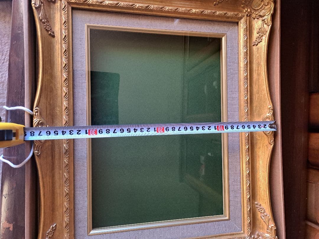 油絵額縁　F4　ゴールド