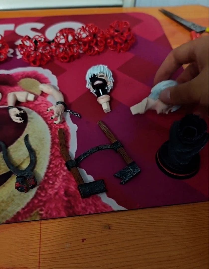 東京グール　金木研　ガレージキット　リキャスト　フィギュア　完成品