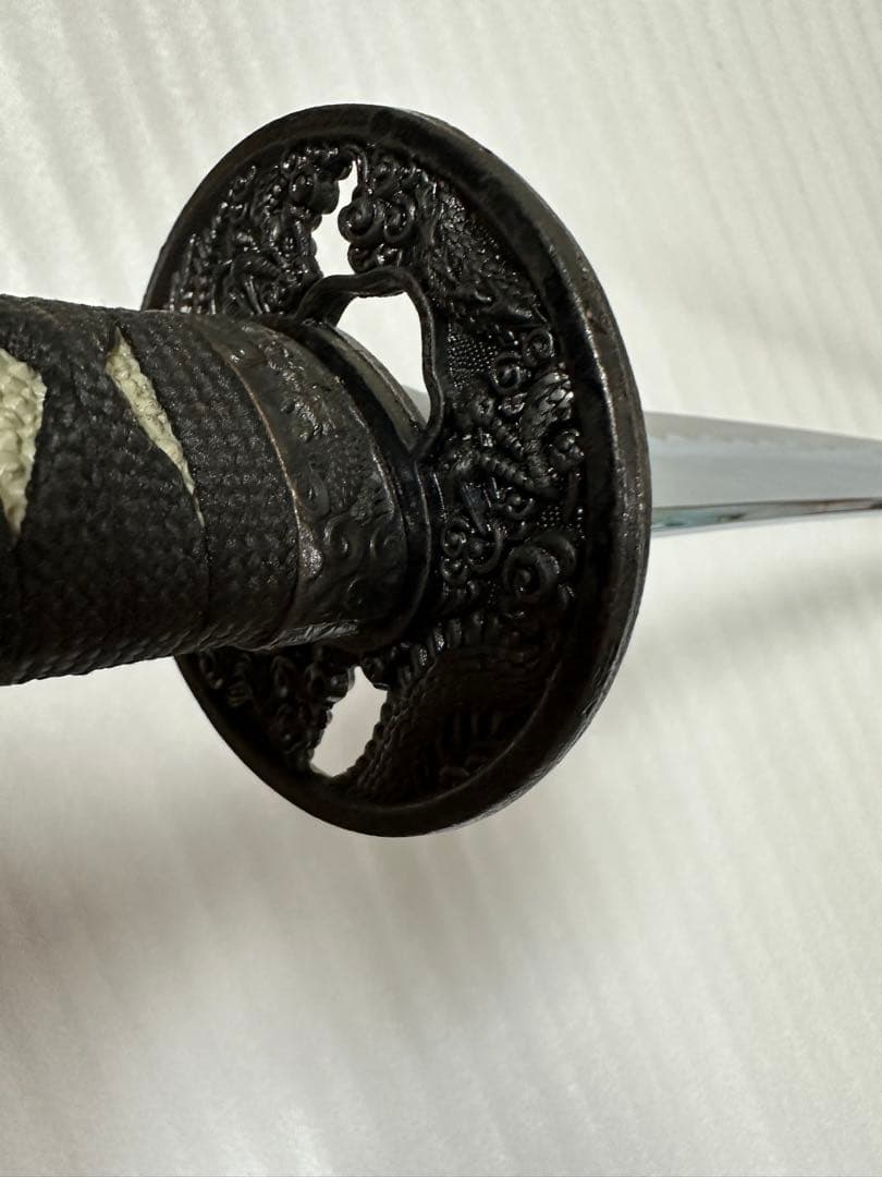 美品 模造刀 打刀 黑鞘 鞘付長さ約103cm