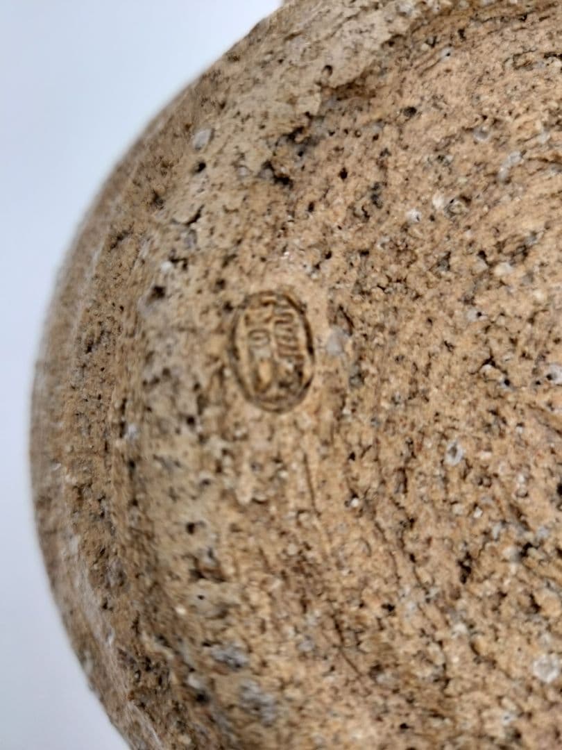 c523 水指 信楽山水 替蓋付 諏訪蘇山　木箱 茶道具 古物