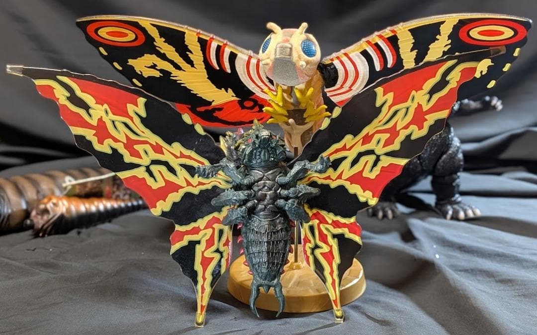 平成シリーズ「ゴジラvsモスラ」（バンダイ）ソフビフィギュア６体セット