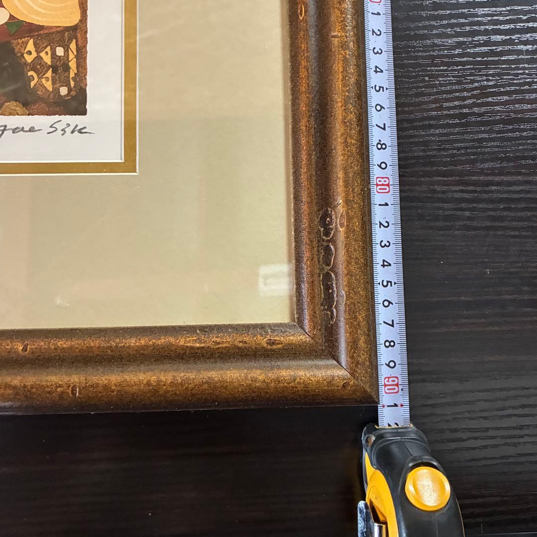 【匿名発送】グスタフ・クリムト　『抱擁』　複製画　版画　絵画