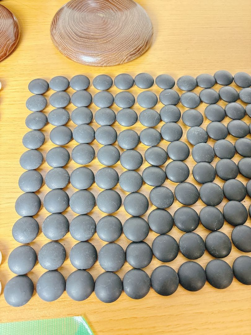 本蛤　雪印　囲碁石 木製 35号　9.9mm 最高級　プロ 　囲碁