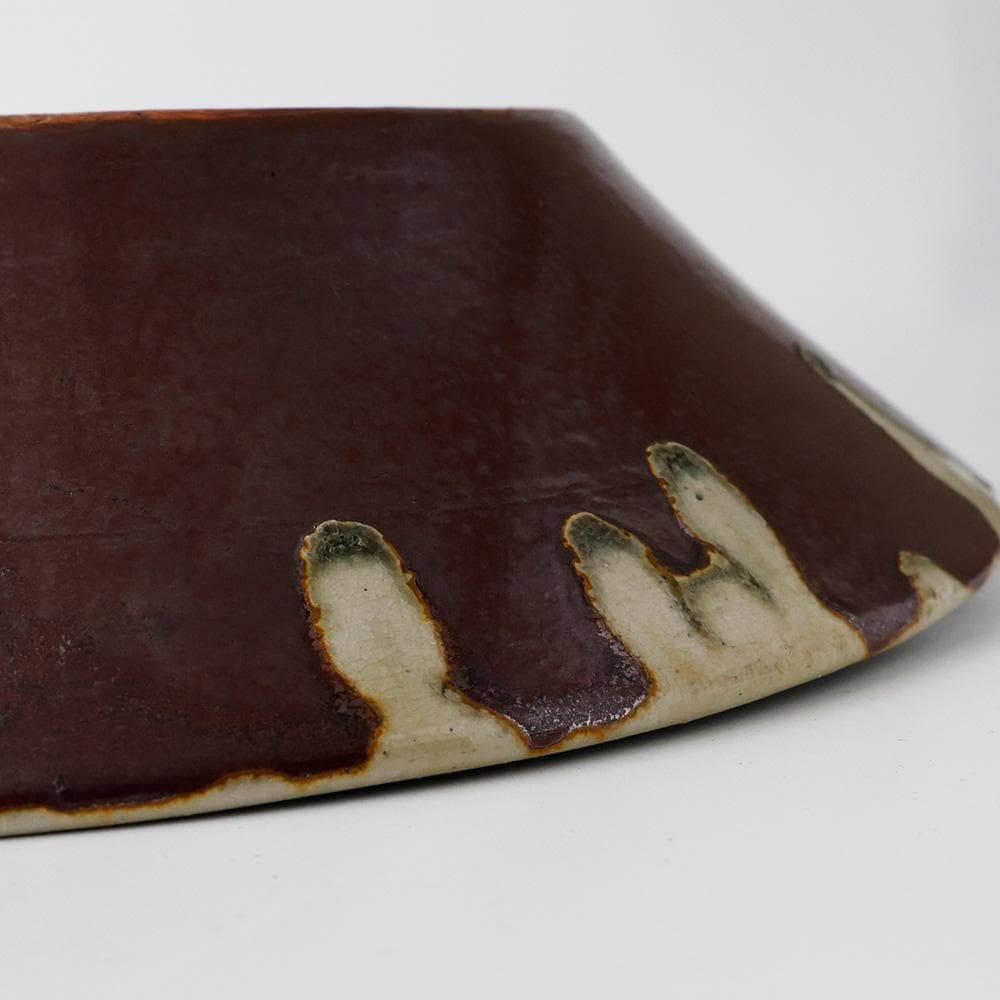 T　変形鉢　大鉢　水盆　自然釉　茶道具　茶器　陶器　唐津