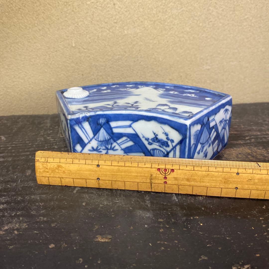 古伊万里扇形酒器