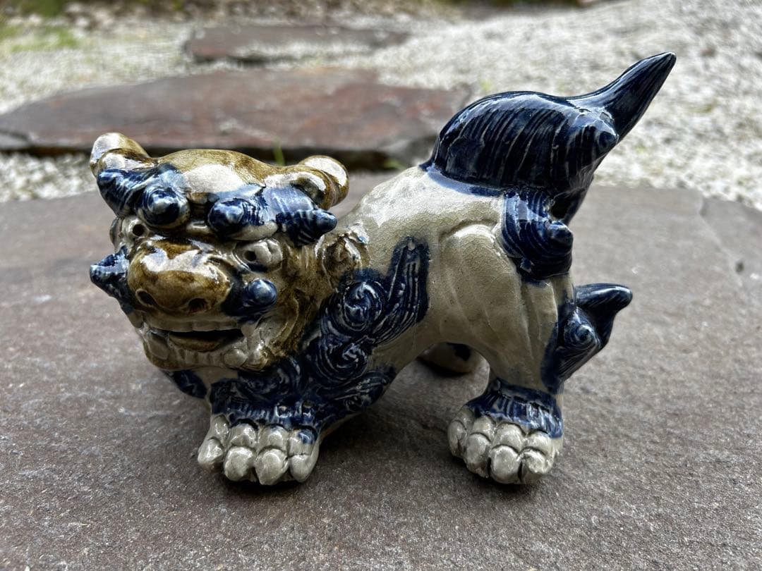 シーサー　2体　大小　沖縄　琉球　アンティーク