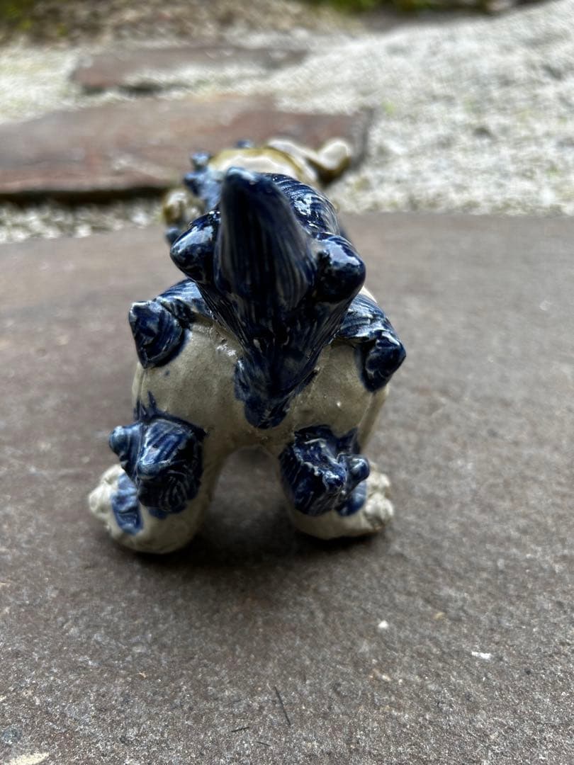 シーサー　2体　大小　沖縄　琉球　アンティーク