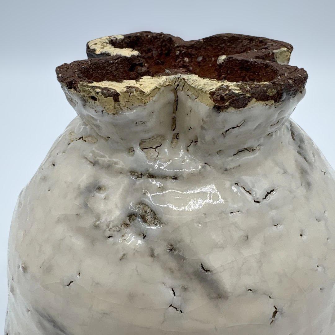 四代　真清水蔵六　金海割高台　茶盌