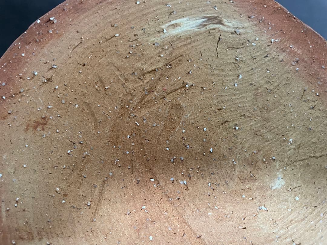 坂田泥華　萩剥離釉窯変寸胴水指　共箱　共布　栞　萩焼　茶道具