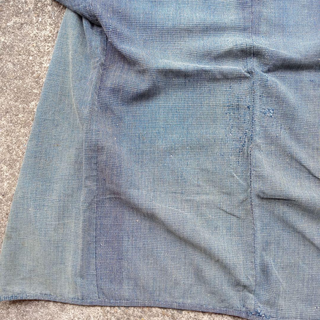 シンプル　野良着　襤褸　羽織　アンティーク