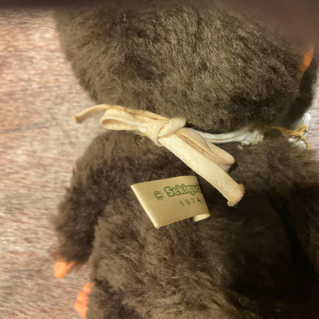 昭和レトロ 初代 ふた子のモンチッチ 当時物 1974 セキグチ ブルーアイ