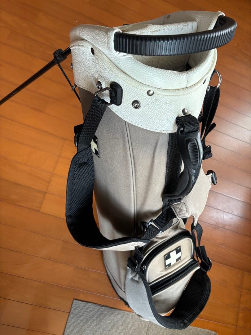 木の庄帆布 スタンド式グレーキャディバッグ