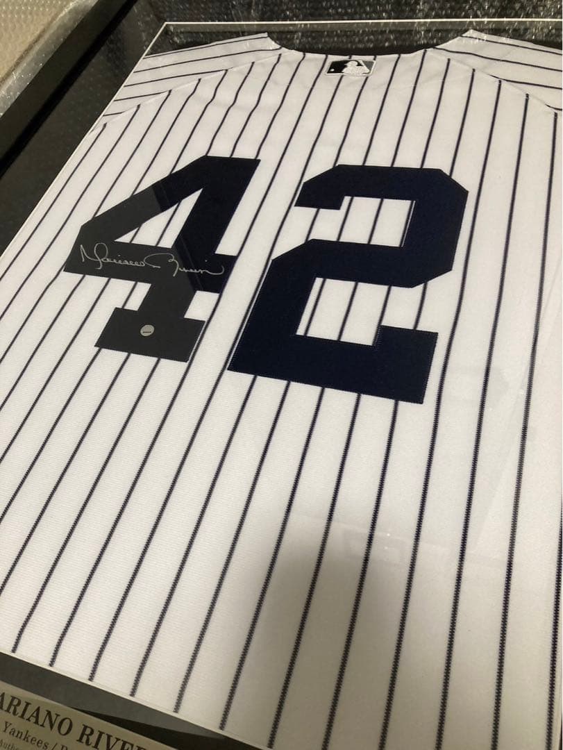 希少　刺繍サイン入り　MLB ヤンキース　 マリアノリベラ　ユニフォーム