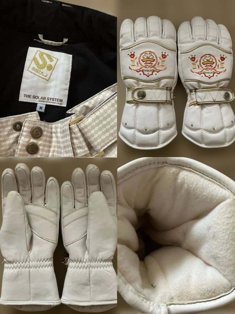◾️スノボウェア◾️ 上下セット(グローブおまけ) ｜Dita White｜レア♡