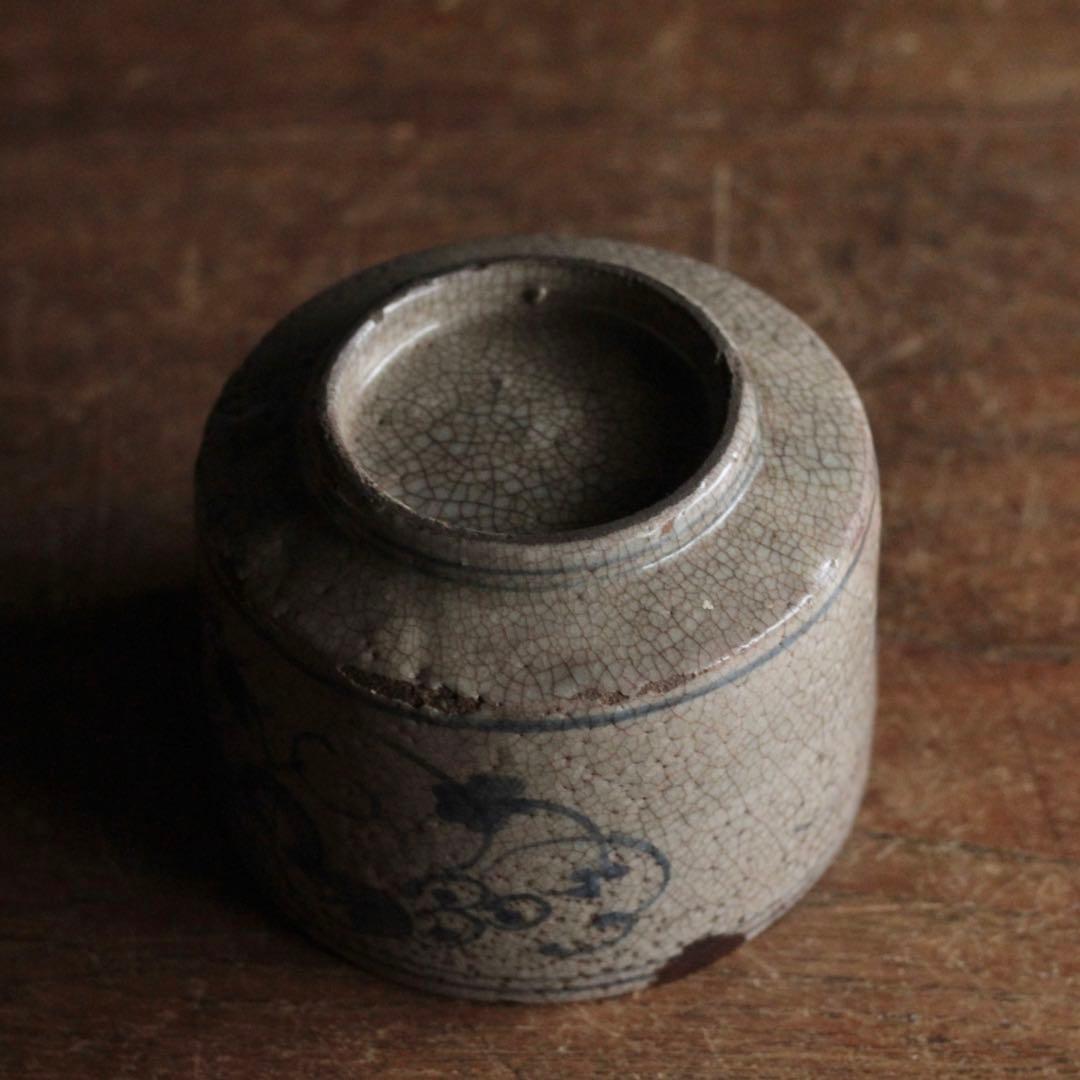 呉州染付 筒茶碗 中国美術 古美術 古道具 アンティーク茶道具