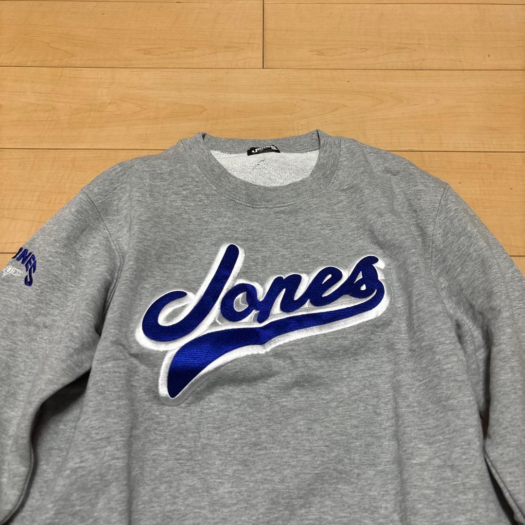JONES × BEAMS GOLF / 別注 ロゴ刺繍 クルースウェットシャツ