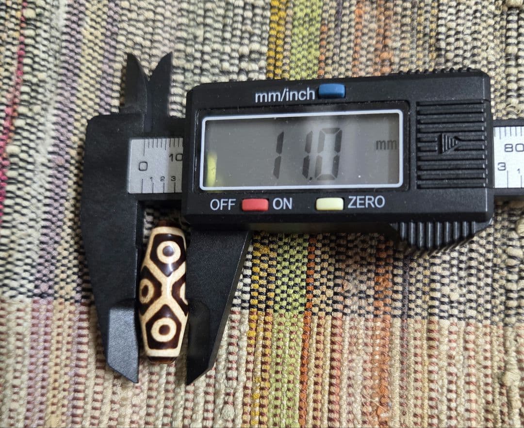 908　天珠　上肯　亀甲長壽九眼天珠　dzibeads！