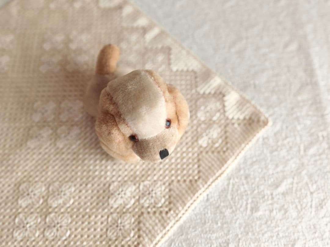 * vintage dog ❀ * 淡いツートーンの可愛い ワンちゃん