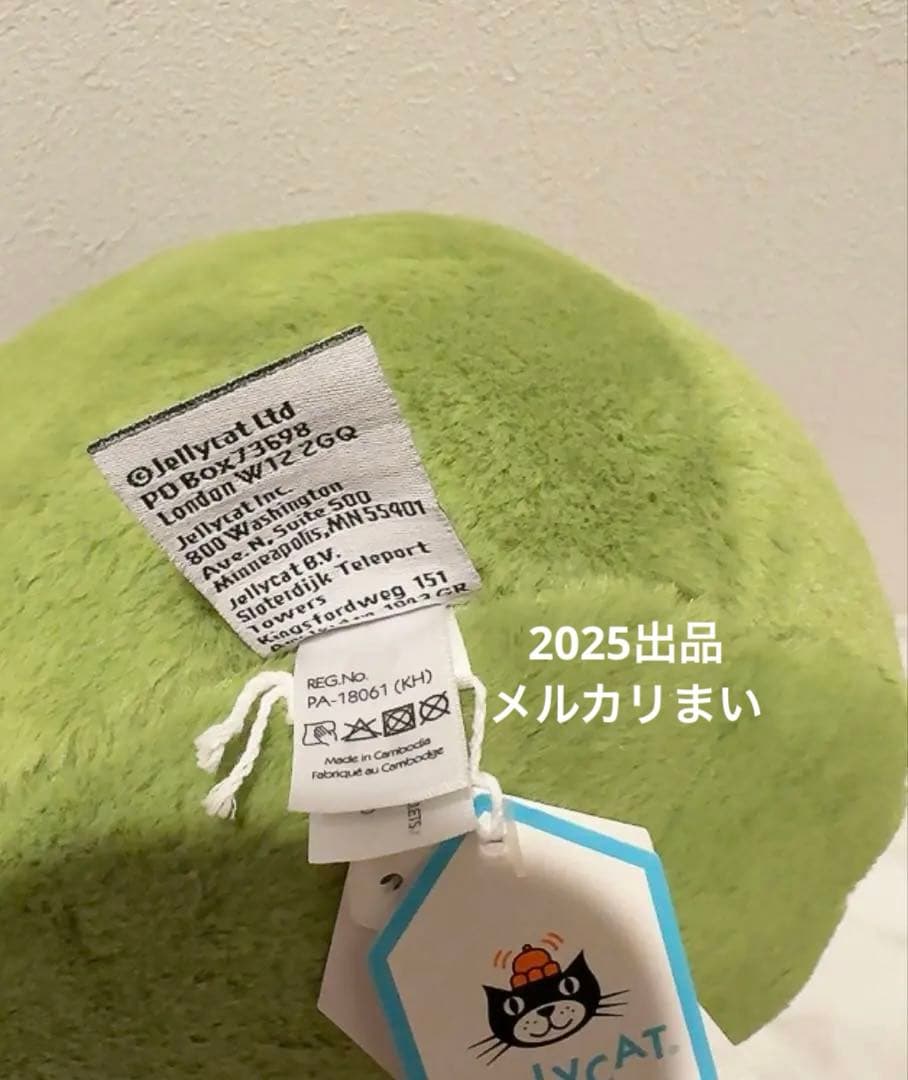 ぬいぐるみ  Ricky Rain Frog with Headphone