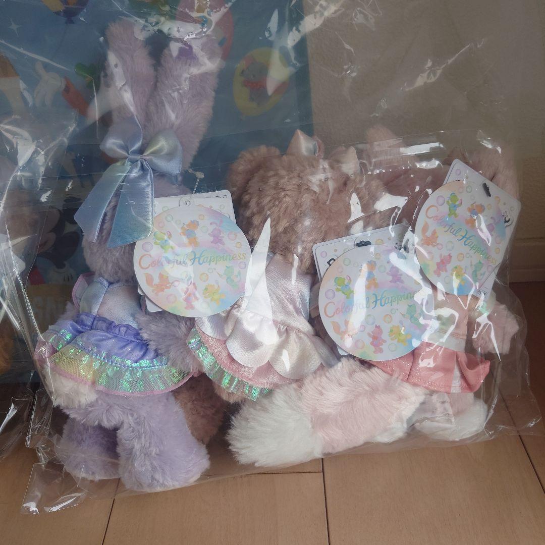 新品未開封★バケパ限定★カラフルハピネス★ダッフィー&フレンズポージープラッシー