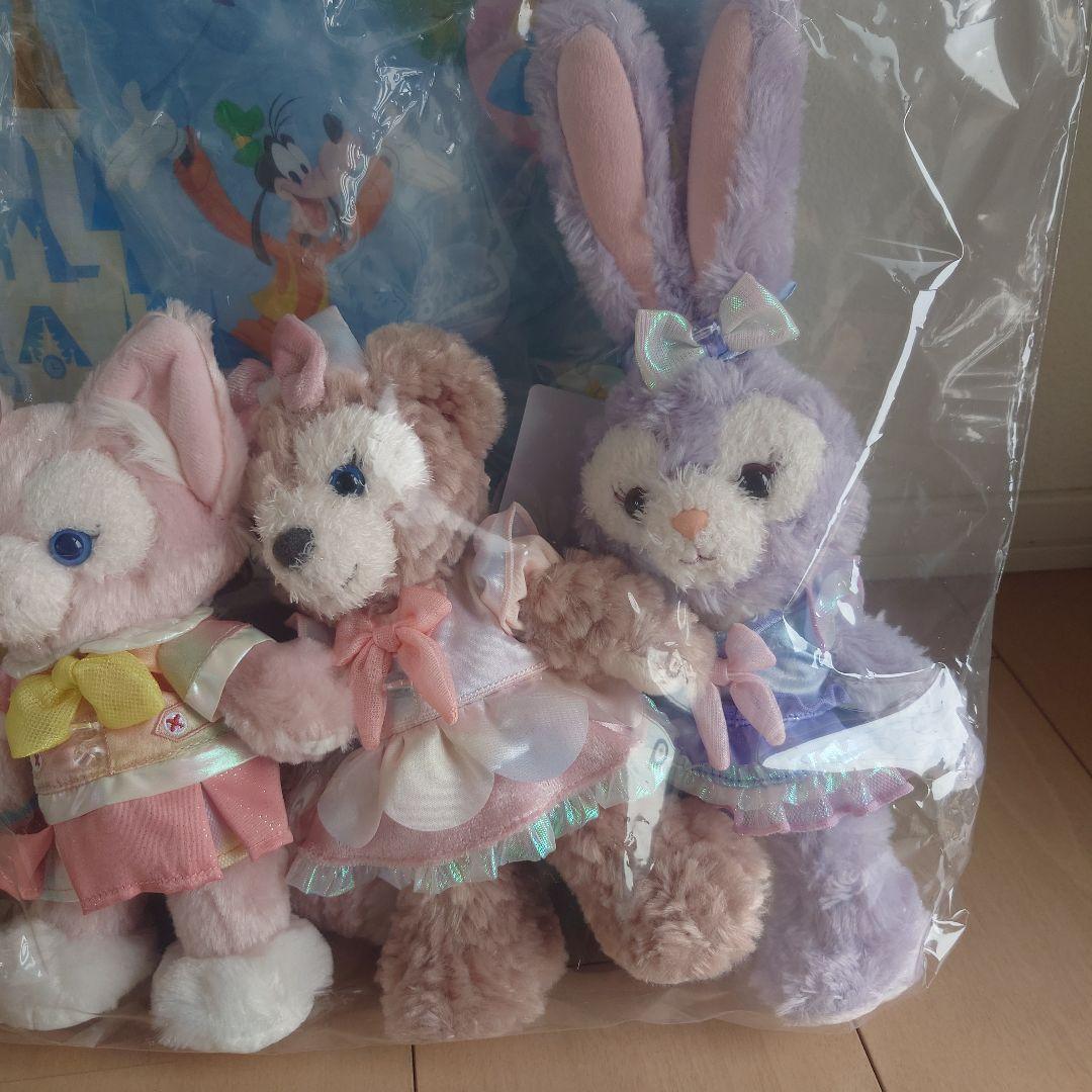 新品未開封★バケパ限定★カラフルハピネス★ダッフィー&フレンズポージープラッシー