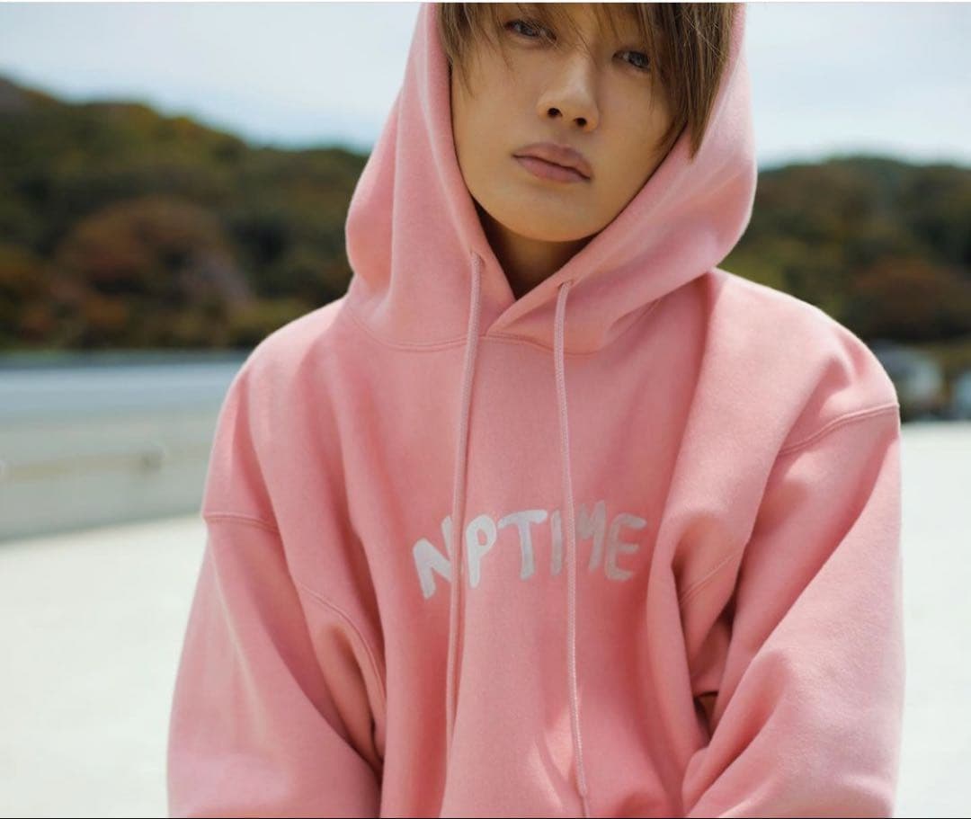 ナップタイム　naptime. Nissy パーカー　イエロー　ピンク