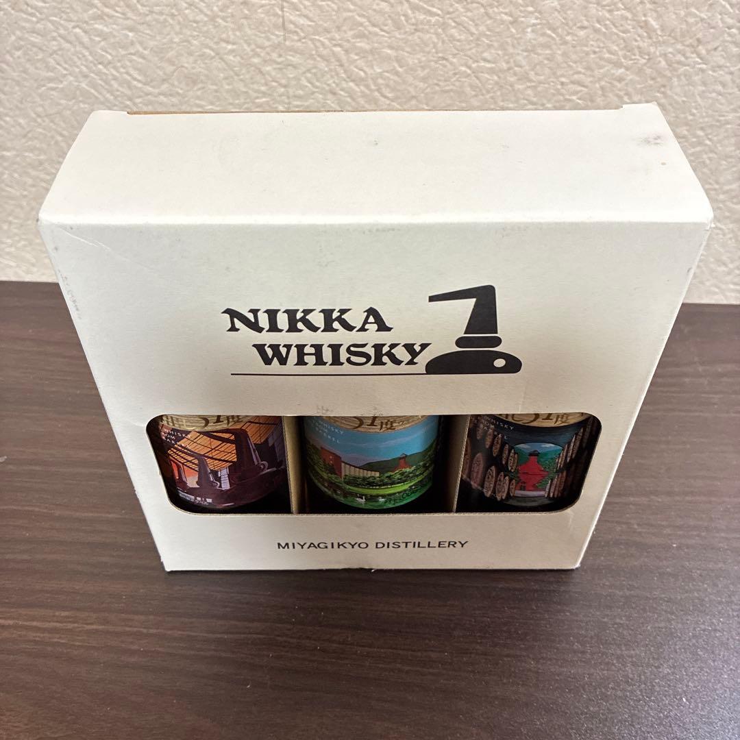 酒　未開封 樽出し51度 宮城峡蒸溜所　限定ニッカ　180ml 3本セット