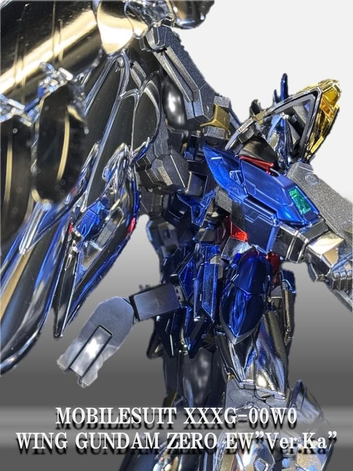 MG 1/100 ウィングガンダムゼロ EW Ver.Ka メッキ加工仕様