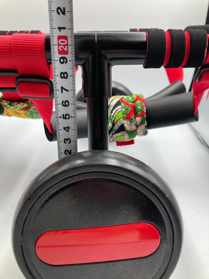 愛犬４輪歩行器【サイズ調整可】×【彩色レッド】介護・リハビリetc...