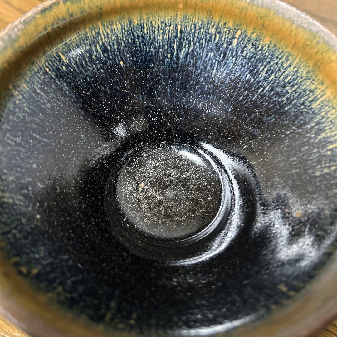 中国骨董 【旧家蔵建窯宗禾目天目兎豪茶碗】 希少貴重 全般的綺麗状態です