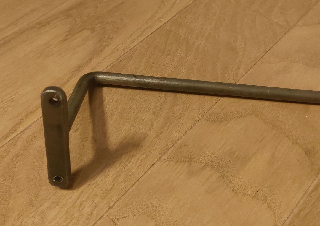 アンティーク 真鍮製 タオルハンガー ロング 幅75×高さ7.7cm レトロ