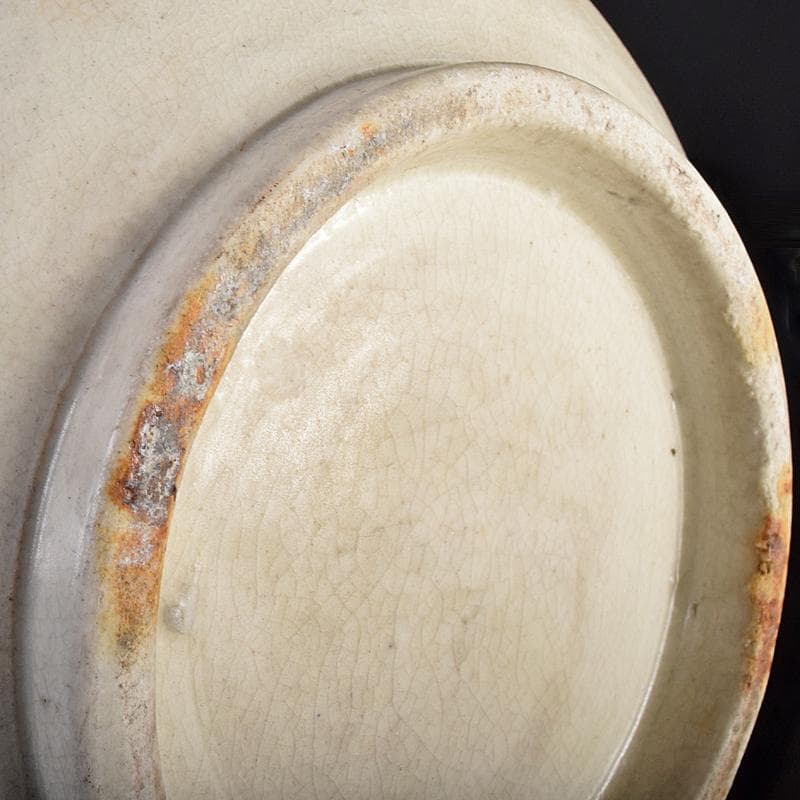 朝鮮美術　李朝　高麗白磁　色絵　花文　壷　高さ約31㎝　V　R7859B