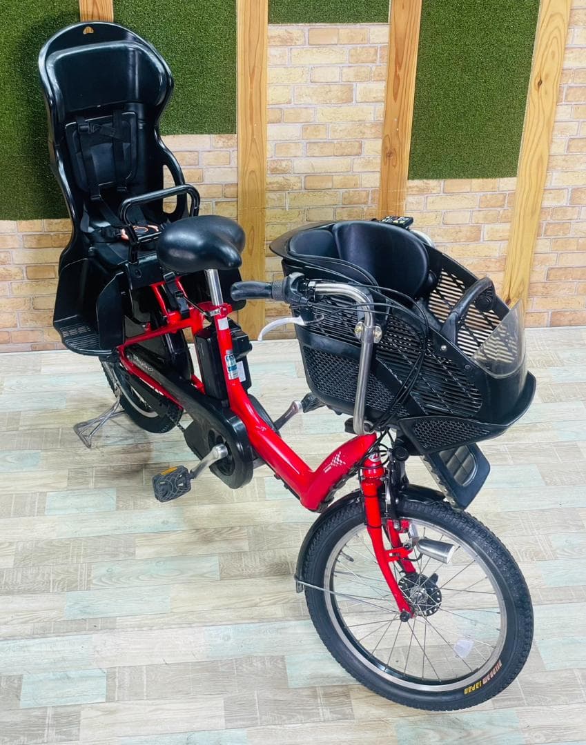 ブリヂストン No1モデル レッド系 子供乗せ電動アシスト H3382