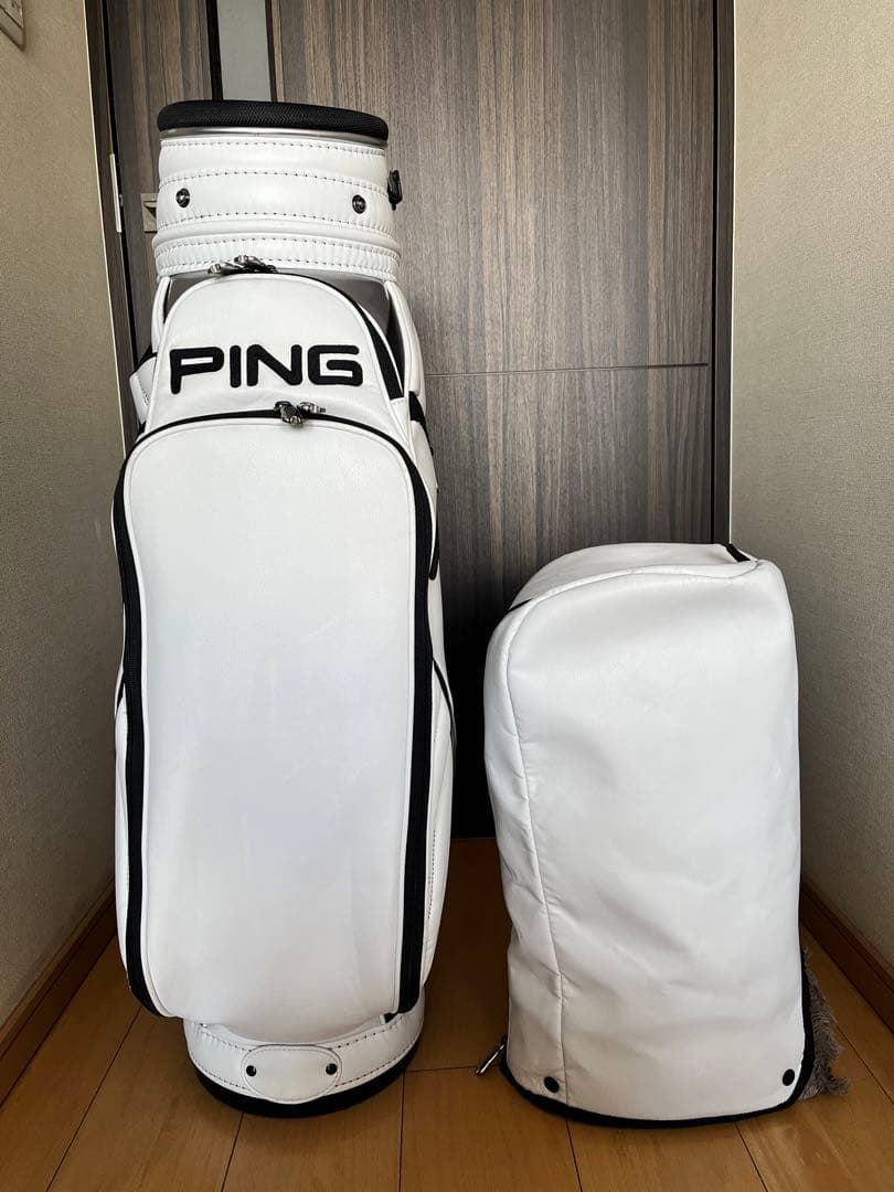 美品 PING 3点式キャディバッグ ツアースタッフバッグ　希少ミスター・ピン