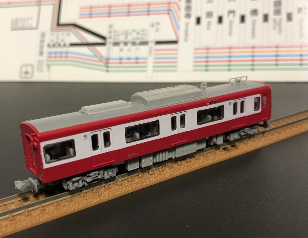 管理番号1691 京急 新600形（ガンメタリック）Nゲージ塗装済キット