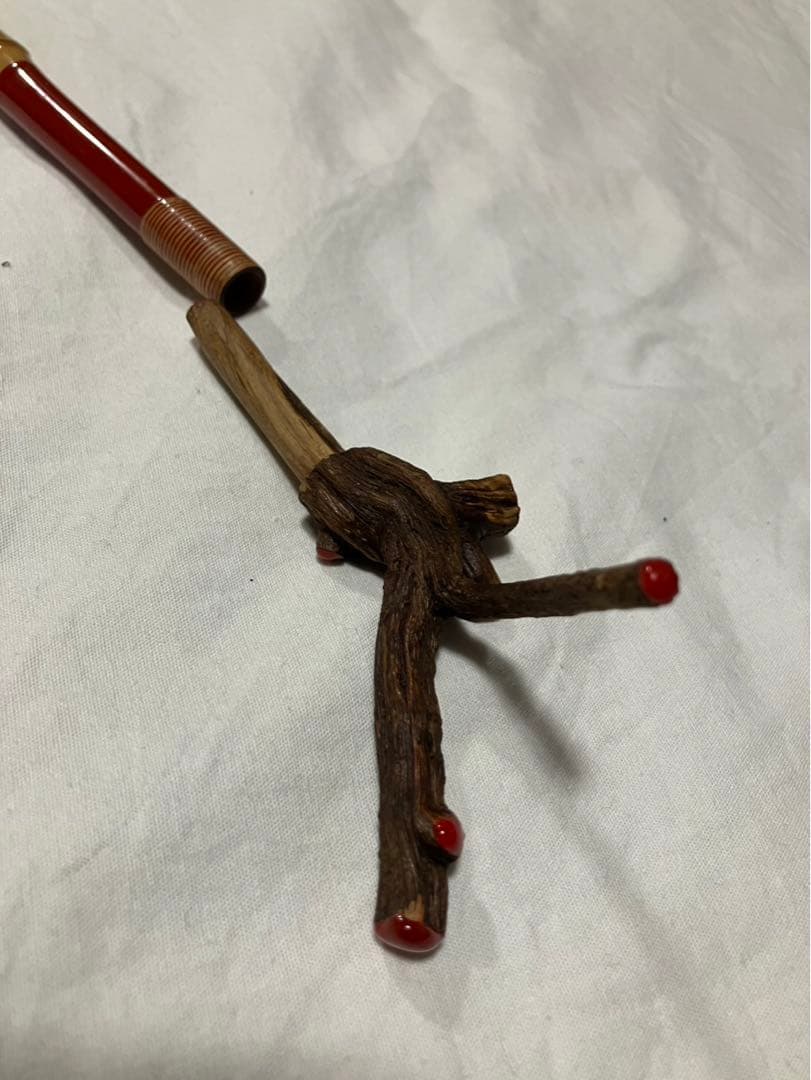 へら釣り用竿掛け　竿吉作➕針外し➕天然木万力　美品