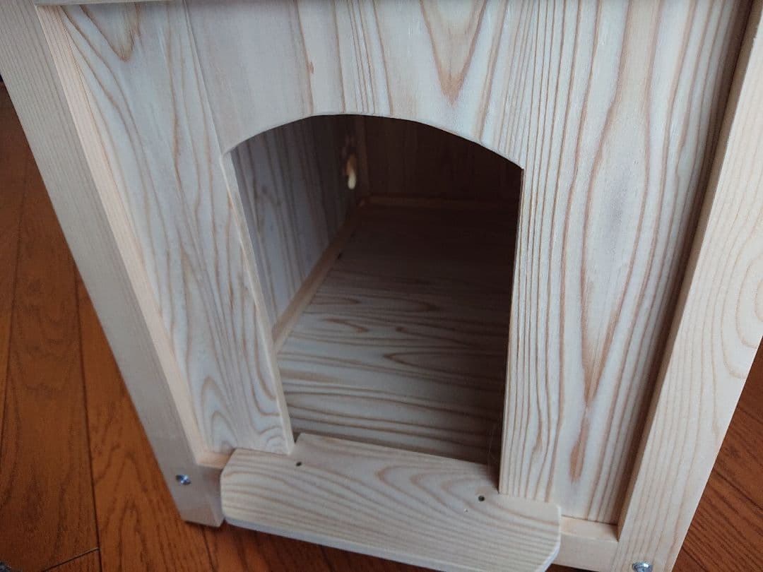 ⑯♥サイドテーブル★キャットハウス★小屋★無垢★ネコ★手作り猫ハウス