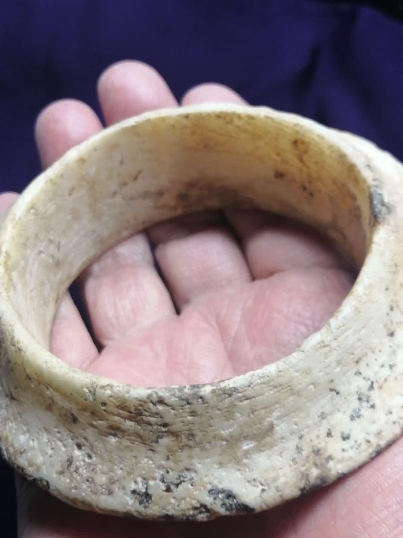 ★古墳初期『玉石垂飾輪』出土品。玉石　230g　埋蔵文化財　非常に貴重なものです