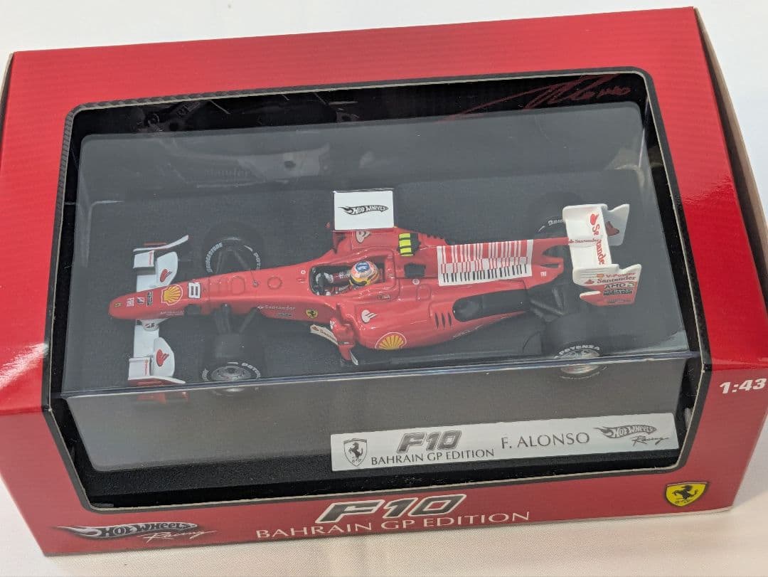 1/43　ホットウィール F2007 F2008 F10　アロンソ　ライコネン