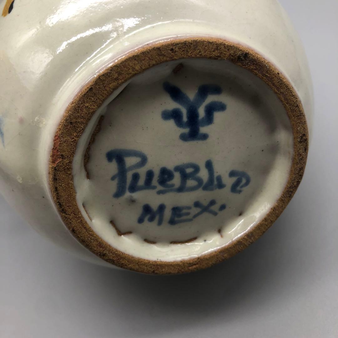 メキシコプエブラタラベラ焼ビンテージ陶器伝統工芸バード鳥デキャンタ水差し