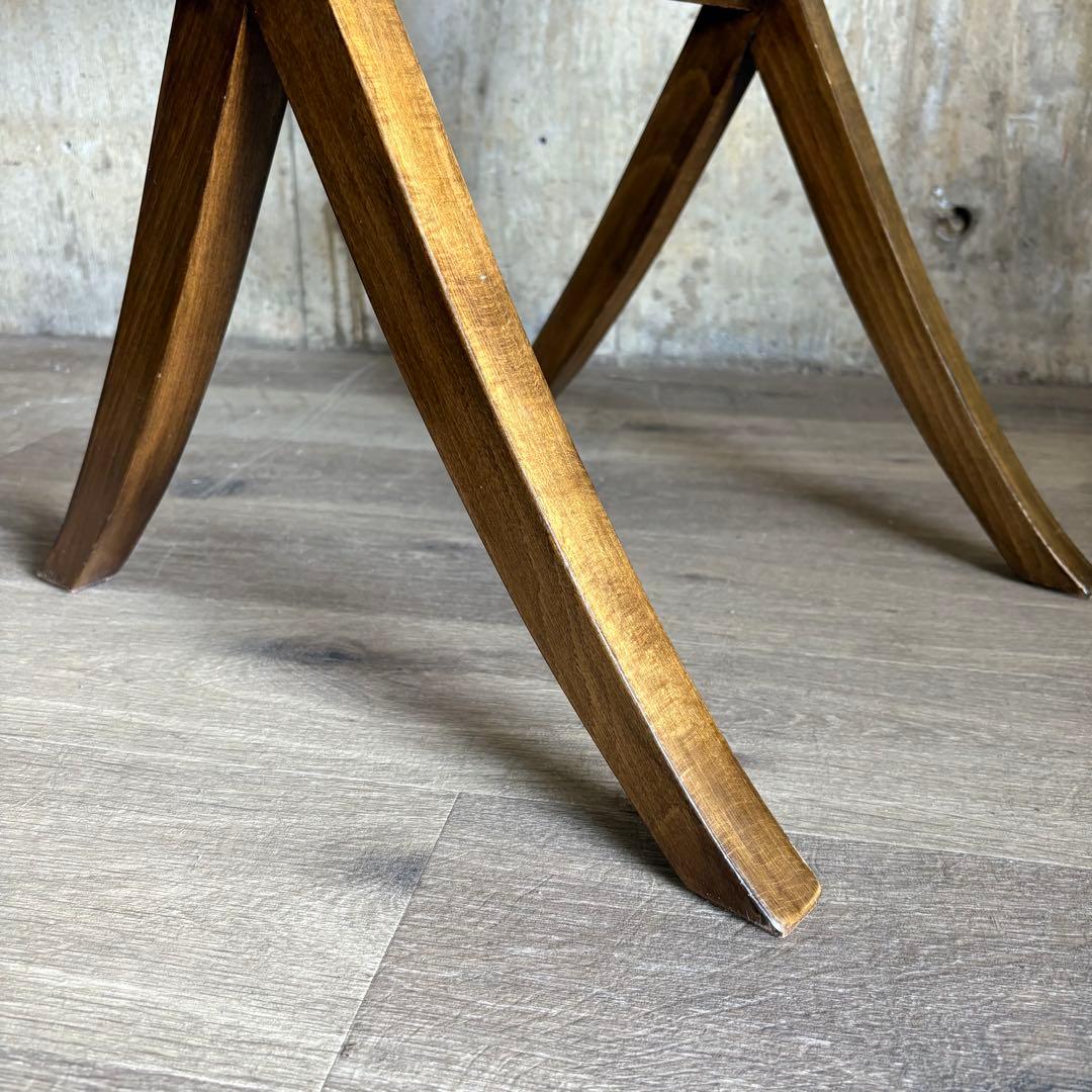 ヴィンテージ　ウッドクロスフレーム　サイドテーブル　コーヒーテーブル