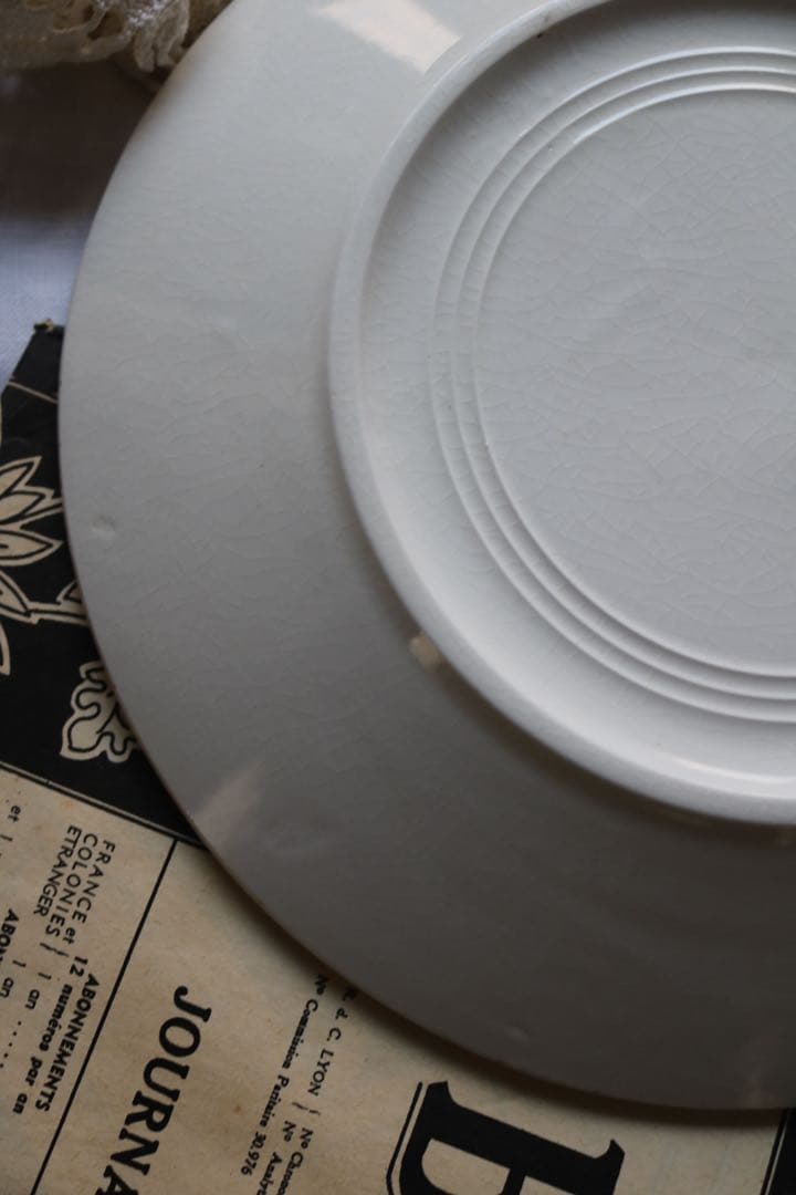 Creil montereau プレート　バスク　フランス　アンティーク　バスク