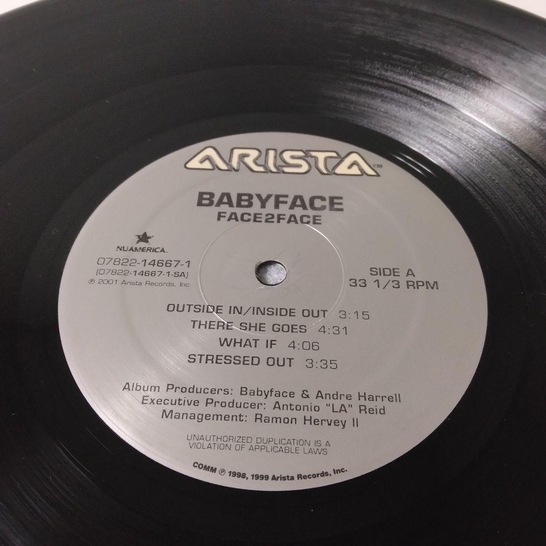 美品 babyface face2face 2LP レコード R&B　vinyl