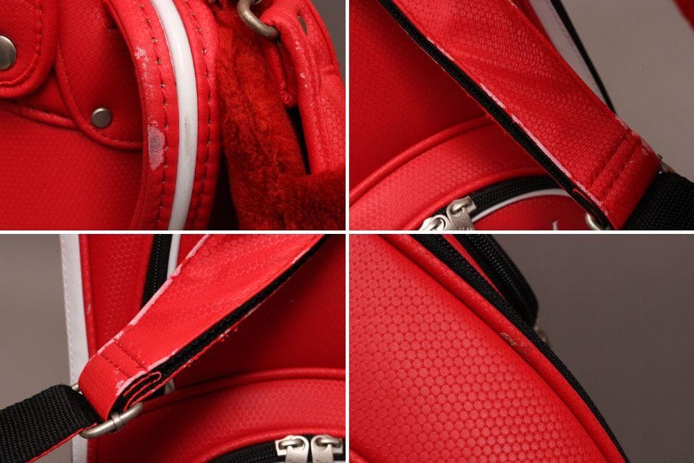 良品 スリクソン SRIXON キャディバッグ《8.5型》カート 5分割 レッド